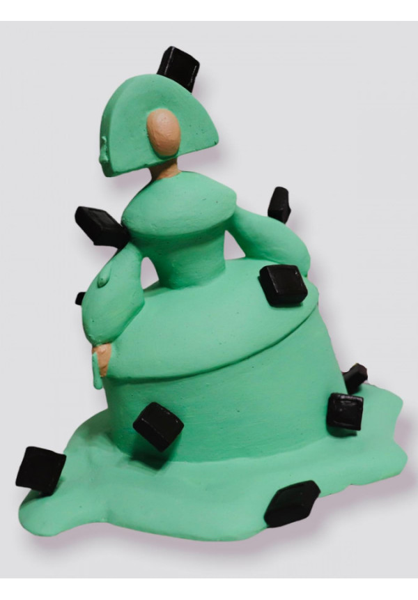 Menina Menta Choco, de escayola echa a mamo. 