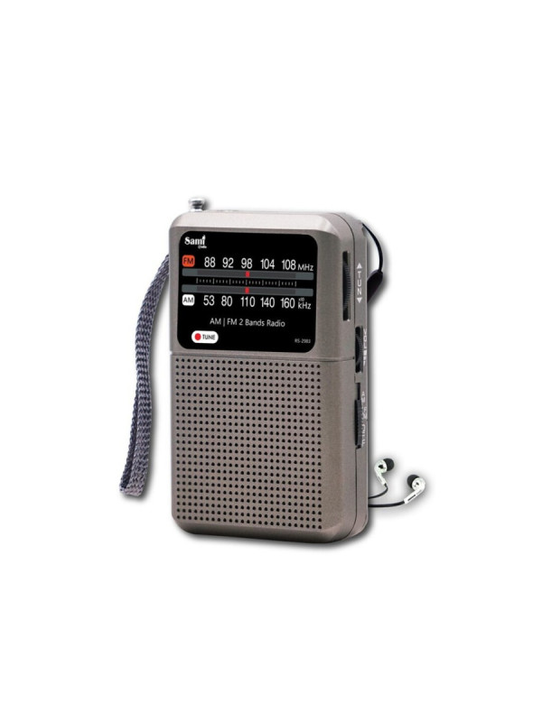  RADIO BOLSILLO GRIS AM/FM ANTENA TELESC. SA983