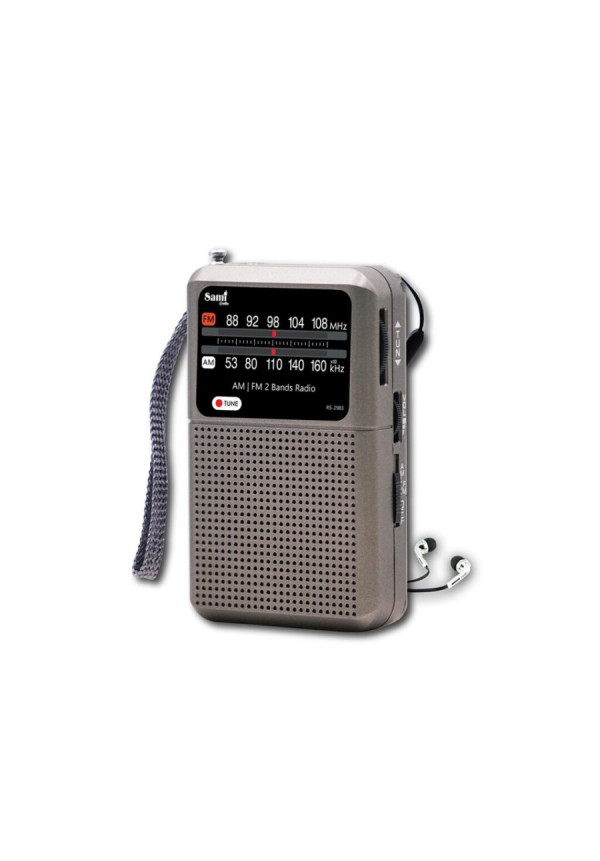  RADIO BOLSILLO GRIS AM/FM ANTENA TELESC. SA983