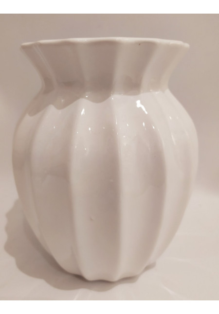 Jarrón de resina blanco 16x11cm