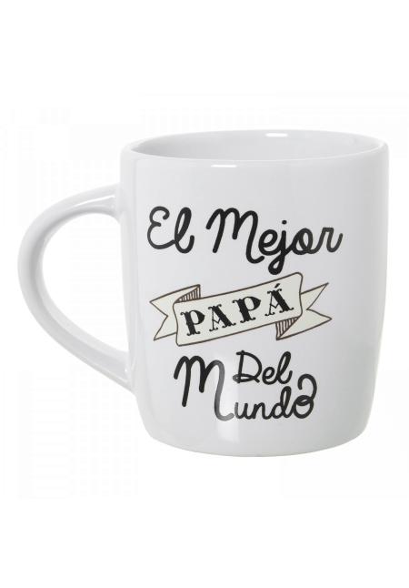 Mug Cerámica Decorado Mejor Papá Ø8x12x9,5cm-375ml