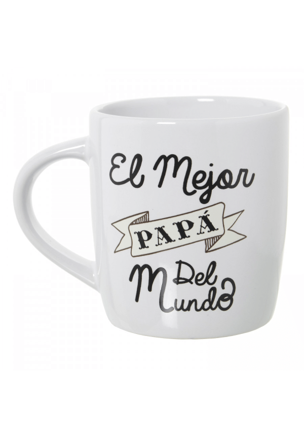 Mug Cerámica Decorado Mejor Papá Ø8x12x9,5cm-375ml