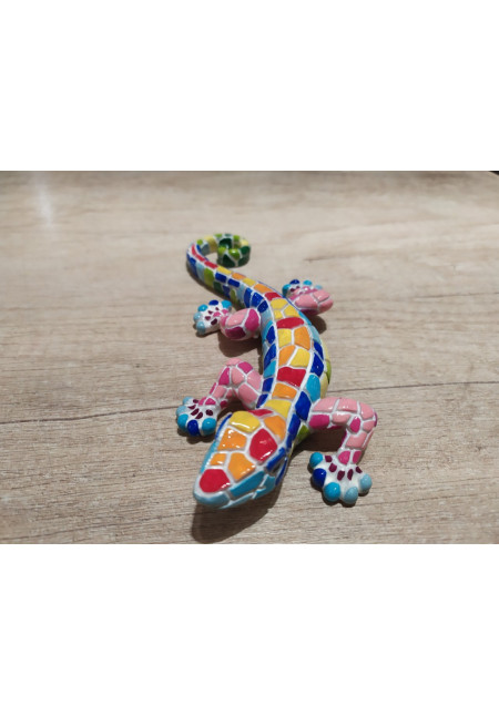 GECKO DE RESINA  MEDIANO GAUDI 17 CM