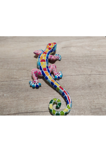 GECKO DE RESINA  MEDIANO GAUDI 17 CM