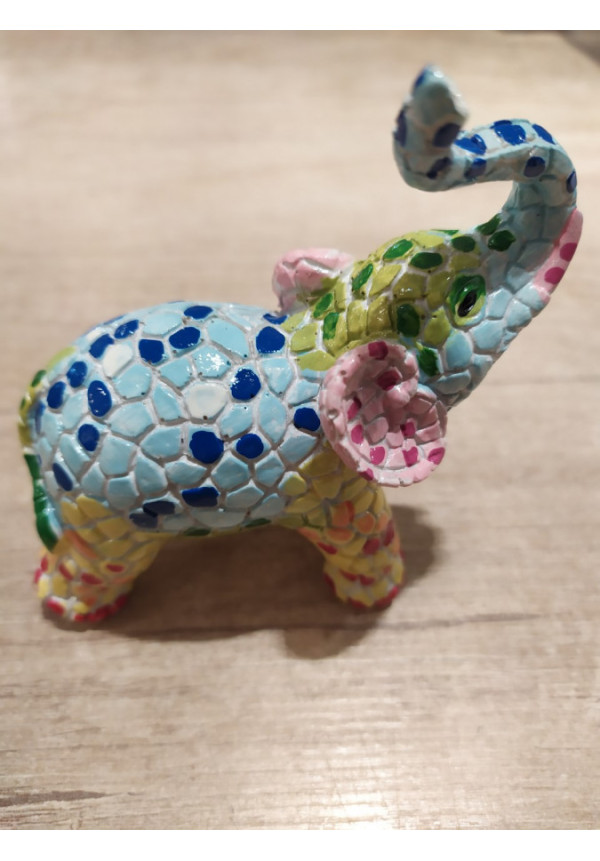 ELEFANTE DE RESINA MEDIANO GAUDI 13x11cm