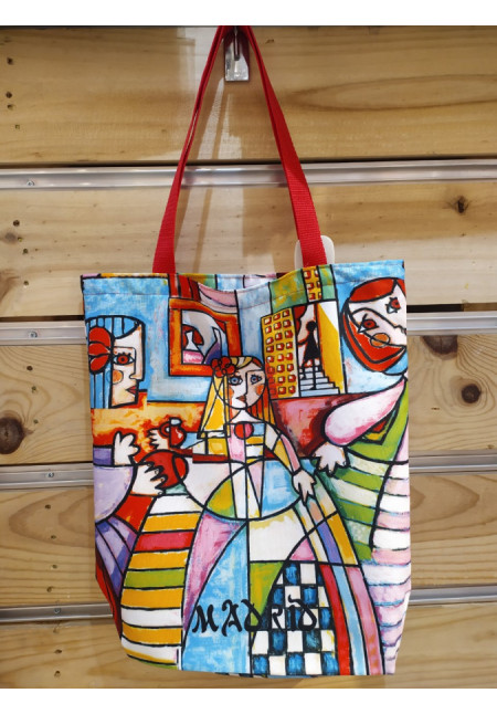 Bolsa de tela alargada, meninas moderna 