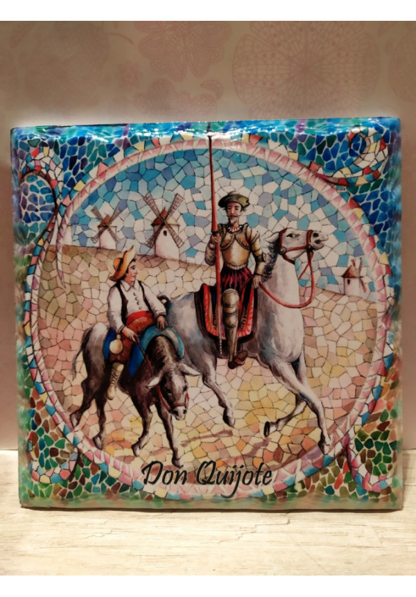 SALVAMANTEL QUIJOTE CUADRADO 16X16 CM 