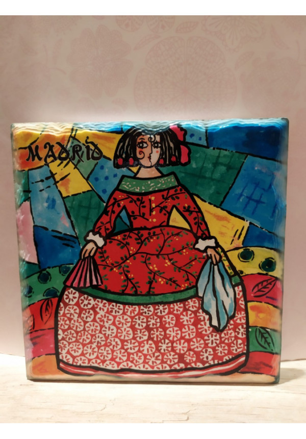 Placa de cerámica  MENINA CUADRADO 16X16 CM
