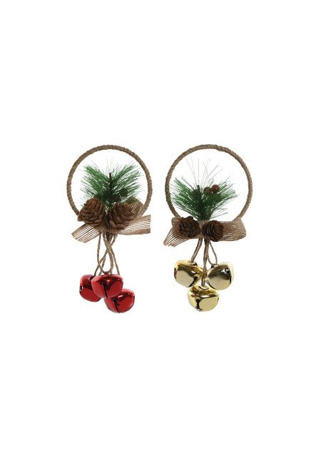DECORACION COLGANTE METAL PVC 10X3X15 2 SURT.