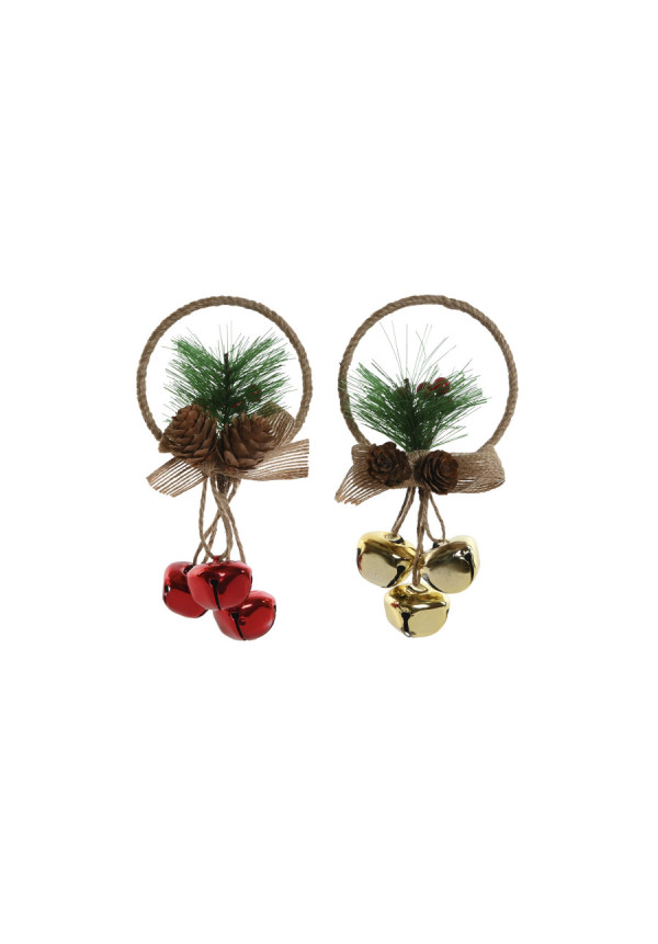 DECORACION COLGANTE METAL PVC 10X3X15 2 SURT.