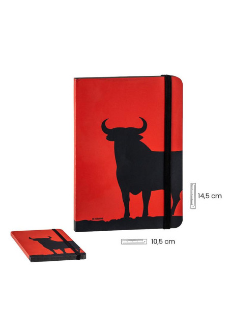 AGENDA BORDE COLOR TORO NEGRO A6 AGENDA BORDE COLOR TORO NEGRO A6