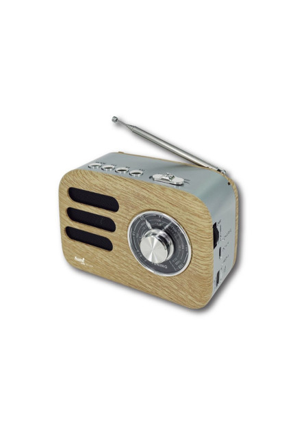 RADIO VINTAGE 60s PÑA ROBLE DIAL ANALOG. AM/FM/SW/