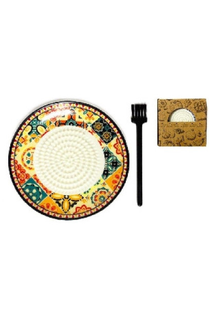 RASCA AJOS ARABICO CON CEPILLO DE LIMPIEZA  
