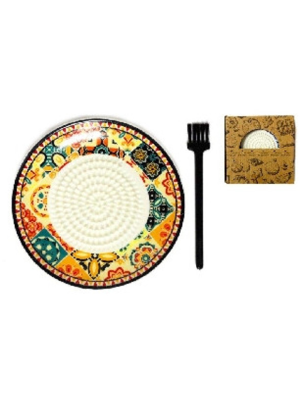 RASCA AJOS ARABICO CON CEPILLO DE LIMPIEZA  