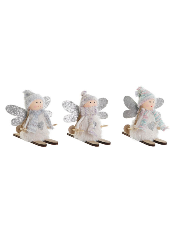 FIGURA POLIESTER MADERA 12X8X10 HADA 3 SURT.