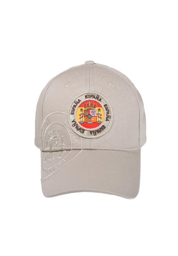 Gorra España sello escudo beige