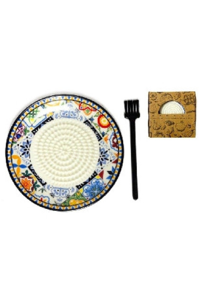 RASCA AJOS ARABICO CON CEPILLO DE LIMPIEZA    