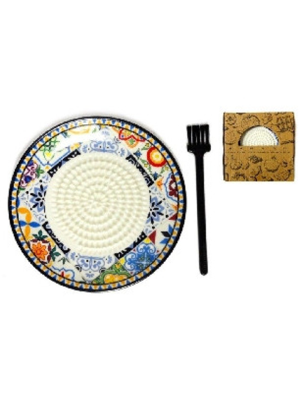RASCA AJOS ARABICO CON CEPILLO DE LIMPIEZA    