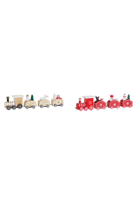  TREN DECORACION MADERA 20X3X5,  2 SURT.