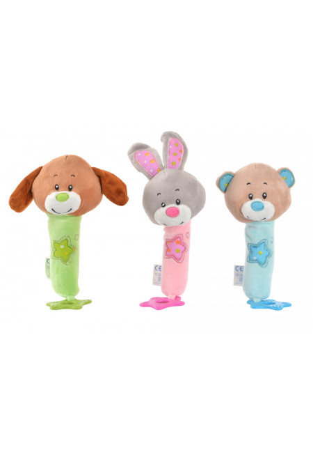 SONAJERO POLIESTER 11X7X26 ANIMALES 3 SURT.