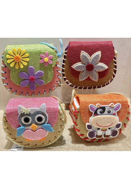Bolso infantil de tela 13.5x12 cm. Surtidos