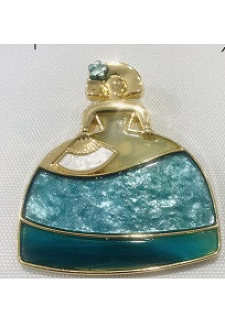 Broche Menina,  para mujer original de bisutería 