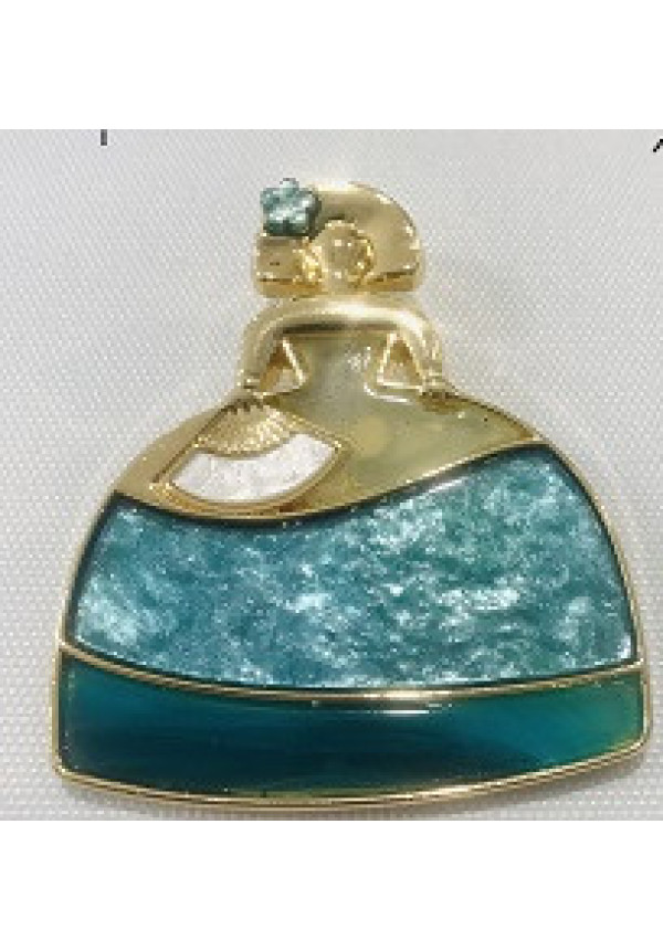Broche Menina,  para mujer original de bisutería 
