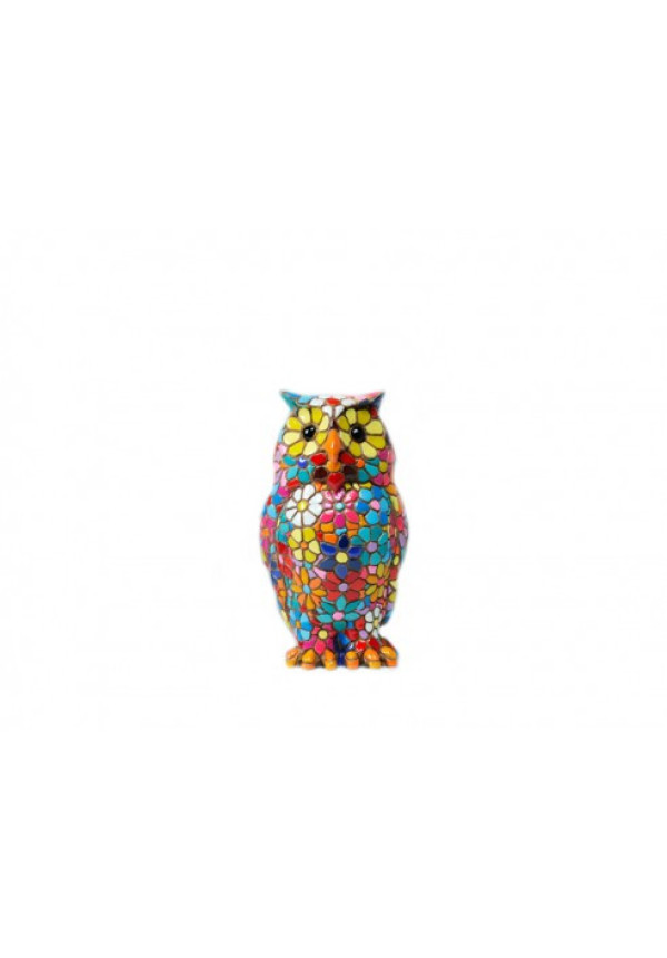 Figura "Búho Flores" 14cm de la colección Animales