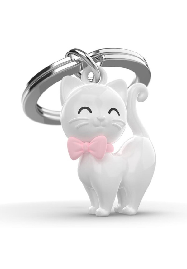 LLAVERO meta[l]morphose® Animals - Gato blanco