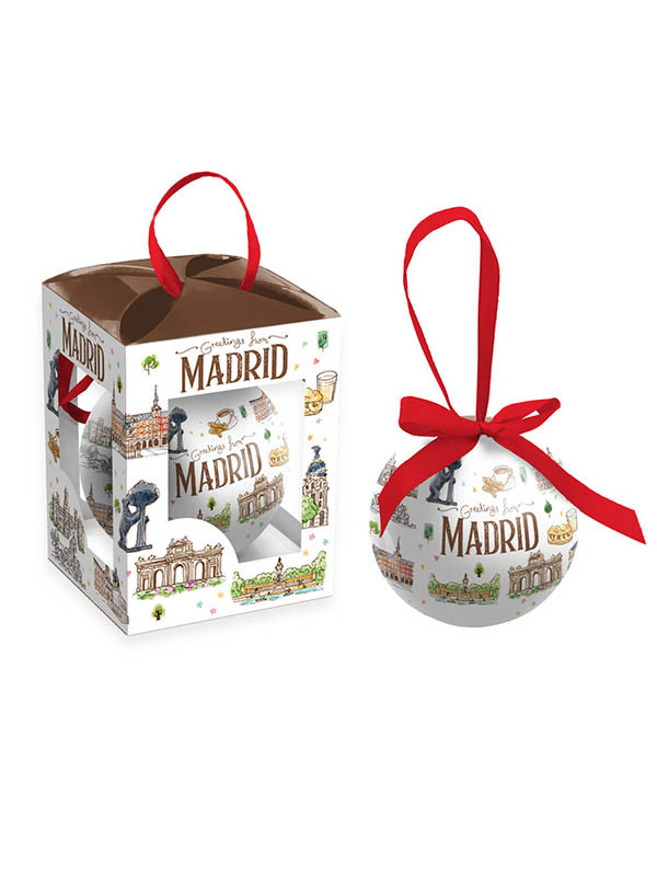 BOLA NAVIDAD MADRID ACUARELA (MADRID)