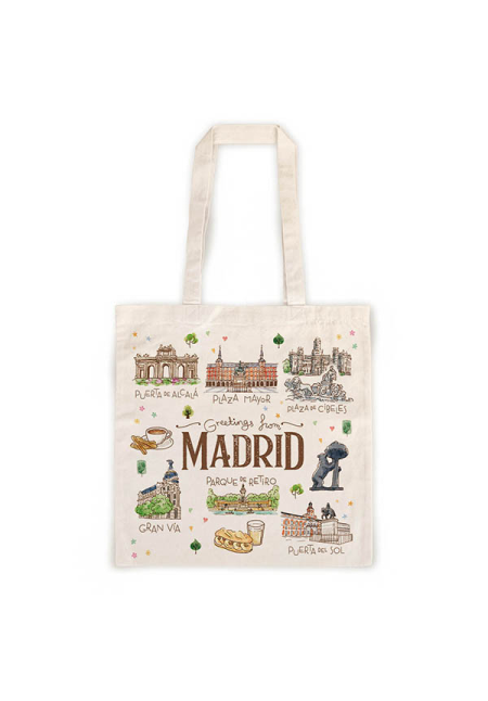 BOLSA DE TELA MADRID ACUARELA (MADRID)