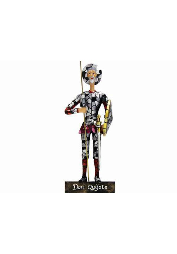 Figura Don Quijote  Mosaico.  Figura de Barcino Design,