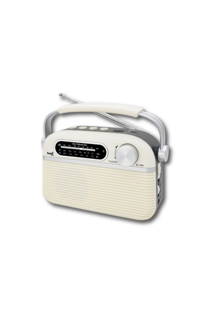 RADIO VINTAGE 60s CREMA DIAL ANALOG. AM/FM/SW/BT U