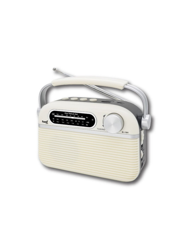 RADIO VINTAGE 60s CREMA DIAL ANALOG. AM/FM/SW/BT U