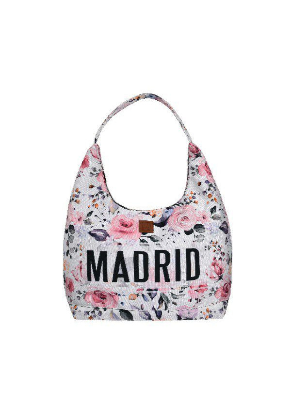 Bolso Góndola Madrid rosas-blanco