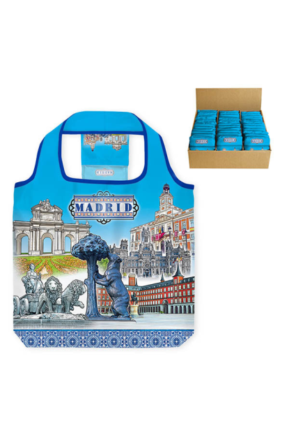 BOLSA POLYESTER PLEGABLE MADRID CLASIC (MADRID)