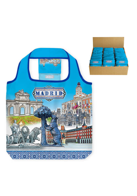 BOLSA POLYESTER PLEGABLE MADRID CLASIC (MADRID)