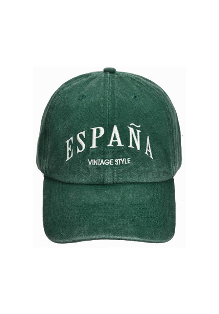 Gorra España vintage style verde