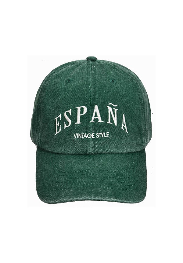 Gorra España vintage style verde