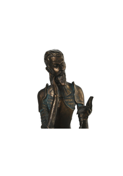 FIGURA RESINA 17X10X24 QUIJOTE LIBRO COBRIZO