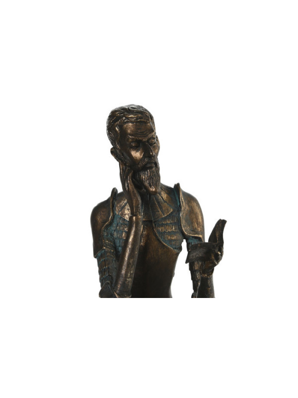 FIGURA RESINA 17X10X24 QUIJOTE LIBRO COBRIZO