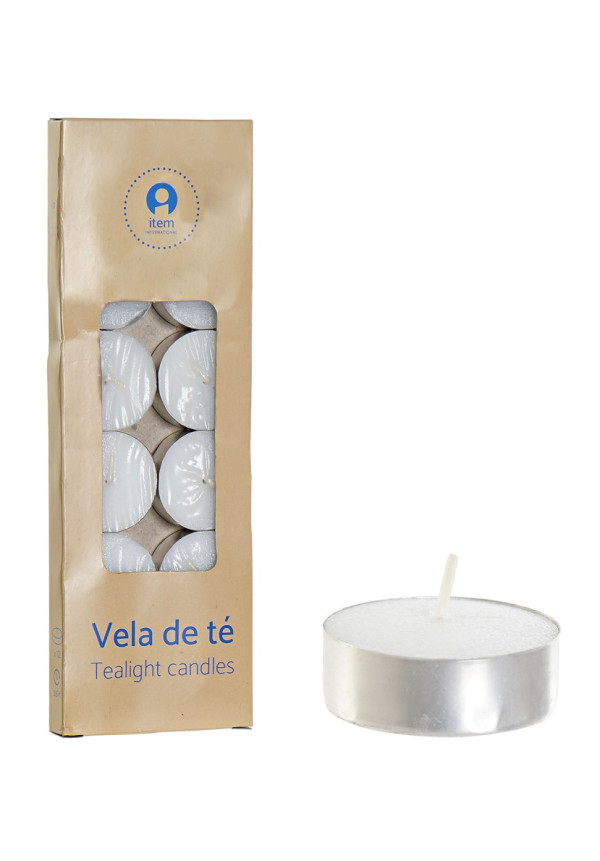 Set de 12 velas de 12gr 3.5horas Natural 