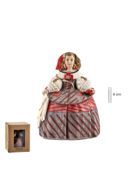 Infanta Margarita en Rojo 10x6 cm