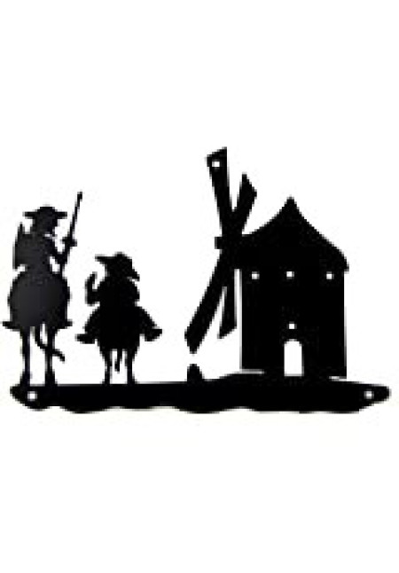 Silueta Quijote y Sancho Hecho de Forja por Forja Sport 25 cm.