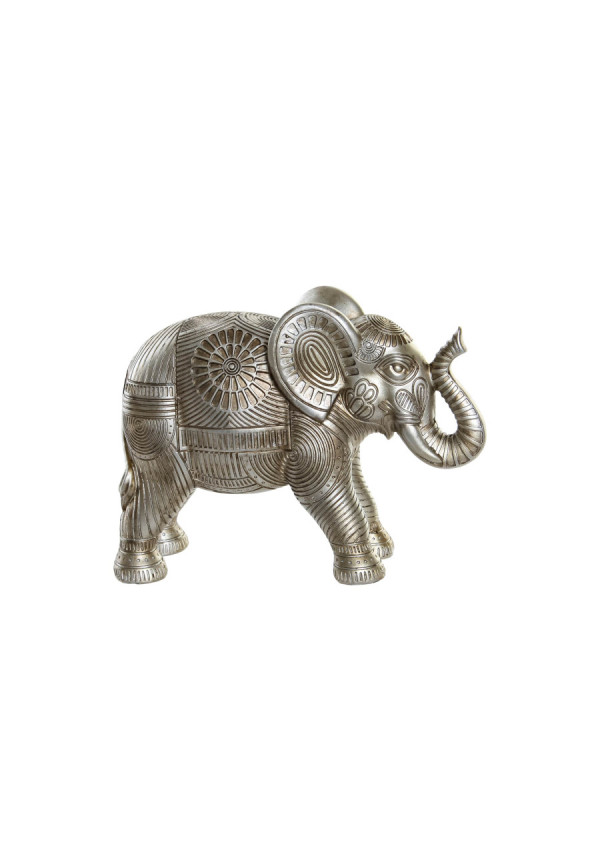 FIGURA RESINA 19,5X7X14,5 ELEFANTE DORADO