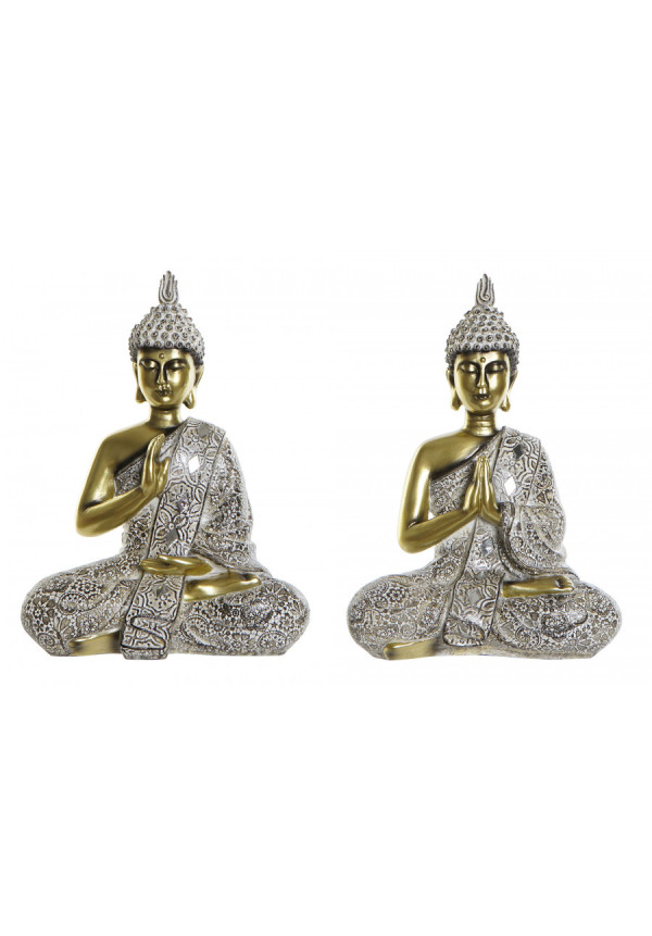 FIGURA RESINA BUDA ENVEJECIDO   21X11,5X28