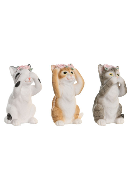 FIGURA RESINA 5,5X6X9,5 GATO 3 SURT.	FD-205494	