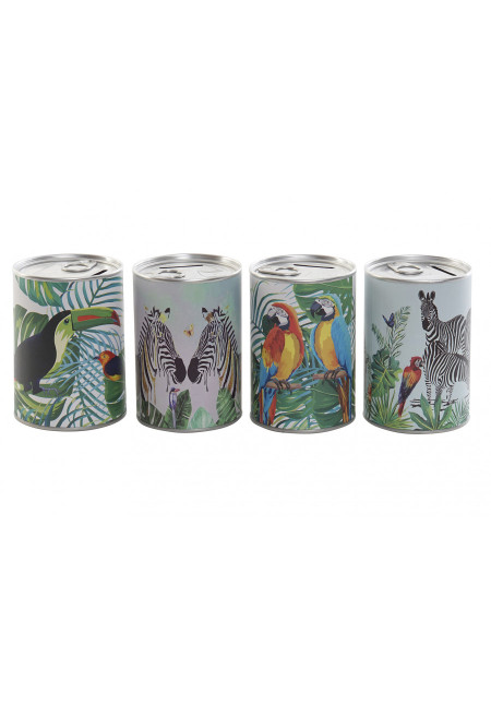 HUCHA METAL TROPICAL 8X8X11