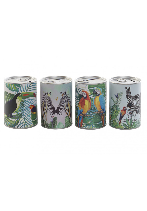 HUCHA METAL TROPICAL 8X8X11