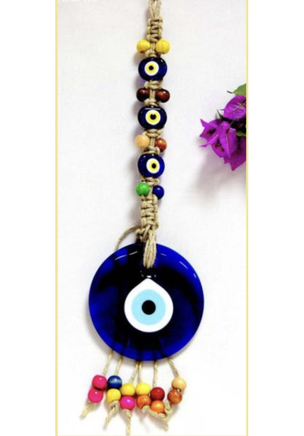 Colgante  con ojo Turco  con 3 ojos de colores